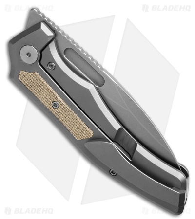 Griffin Company Scout F3.5 Frame Lock Knife Ti + Natural Micarta  (3.5" SW)