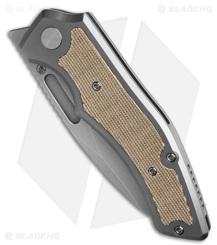 Griffin Company Scout F3.5 Frame Lock Knife Ti + Natural Micarta  (3.5" SW)