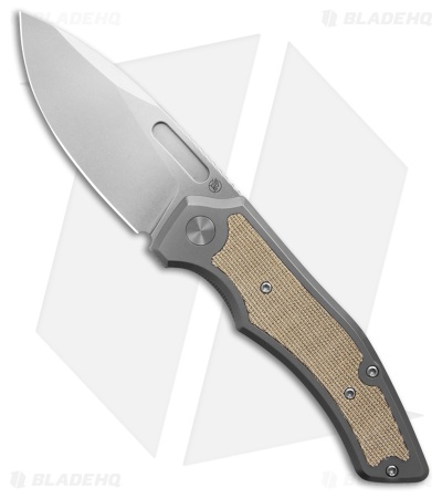 Griffin Company Scout F3.5 Frame Lock Knife Ti + Natural Micarta  (3.5" SW)