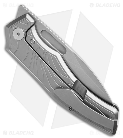 Griffin Company Scout F3.5 Frame Lock Knife Ti + SW Milled Topo Pattern(3.5" SW)