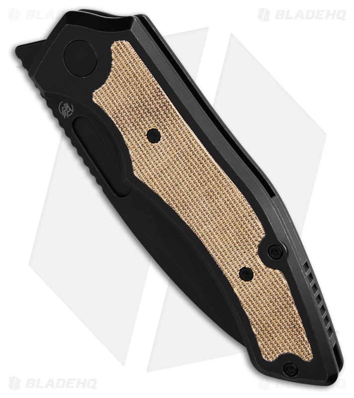 Griffin Company Scout F3.5 Frame Lock Knife Ti + Natural Micarta Inlays (3" SW)