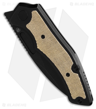 Griffin Company Scout F3.5 Frame Lock Knife Ti + Olive Micarta Inlays (3.5" SW)