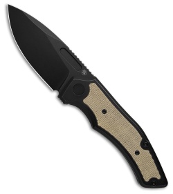 Griffin Company Scout F3.5 Frame Lock Knife Ti + Olive Micarta Inlays (3.5" SW)