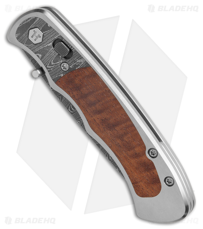Harber Brand Custom Regal Pocket Knife Ladder Damascus w/ Koa Wood 