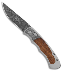 Harber Brand Custom Regal Pocket Knife Random Damascus w/ Koa Wood