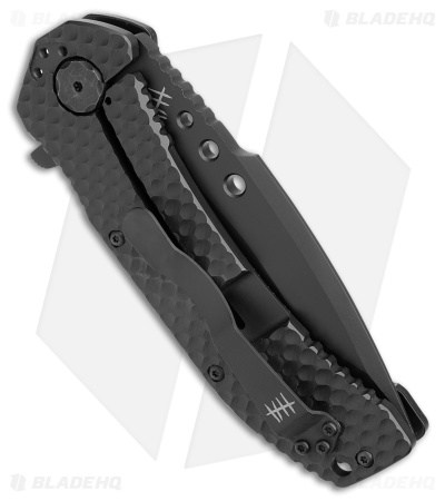 Hardcore Hardware MILSPEC Recurve Frame Lock Knife  Black G-10 (3.5" Black)
