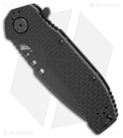 Hardcore Hardware MILSPEC Recurve Frame Lock Knife  Black G-10 (3.5" Black)