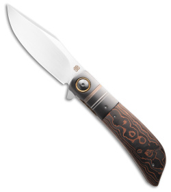 Herucus Blomerus No 38. Fat Carbon Camo Copper Custom Knife Blade Show 2023