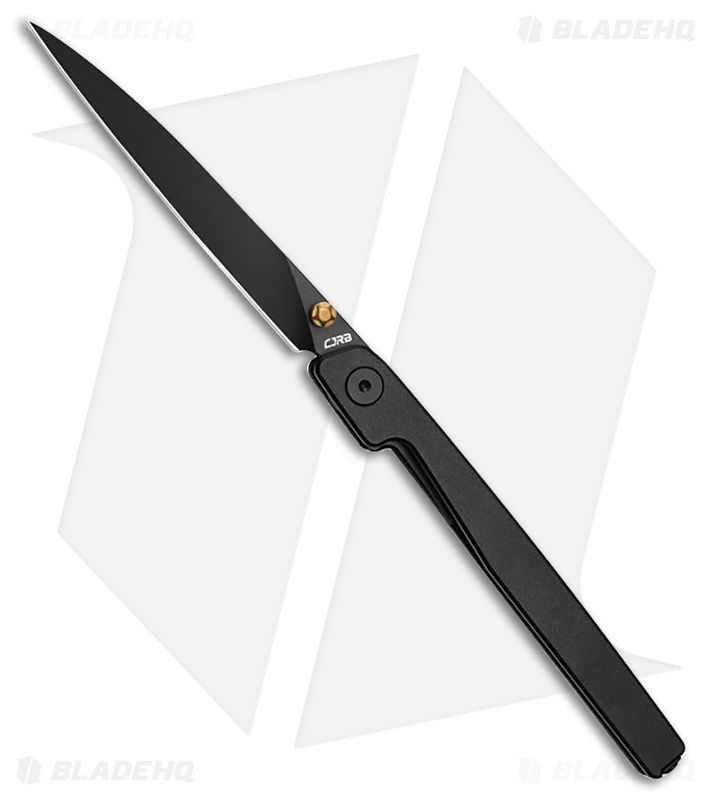 CJRB Lanky Liner Lock Knife Black Aluminum (3.6" Black)