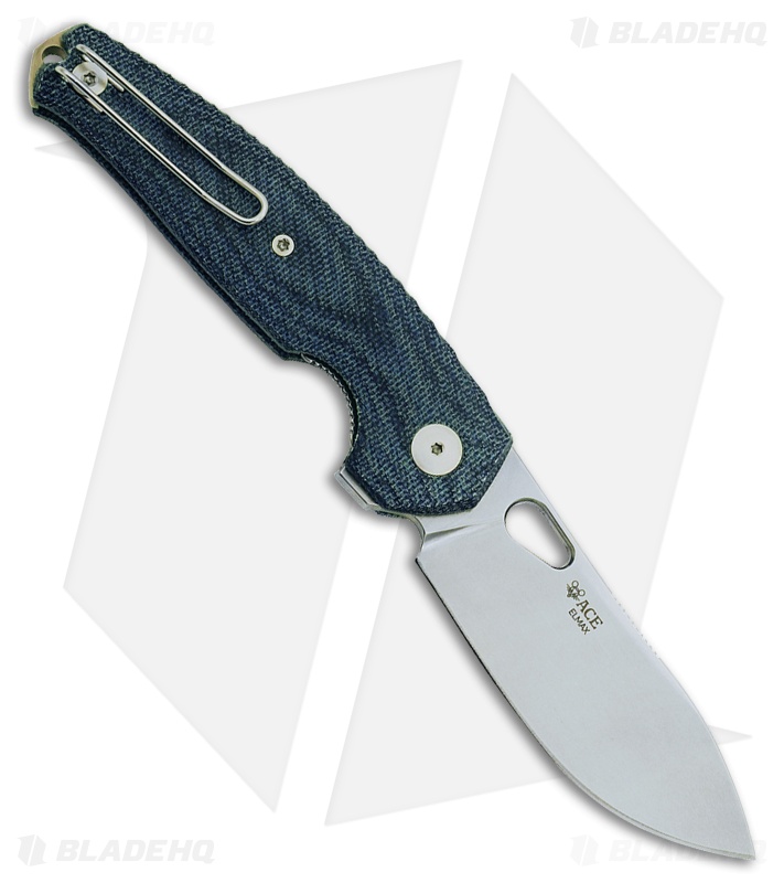 GiantMouse Vox/Anso ACE Jagt Knife | Denim Micarta | SW