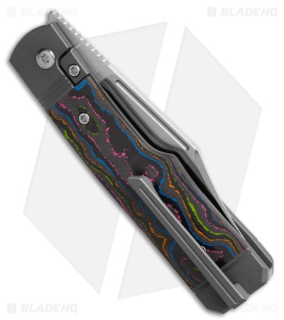 Jack Wolf Knives Gunslinger Jack Frame Lock Knife CamoCarbon 80's (3.2" Satin)