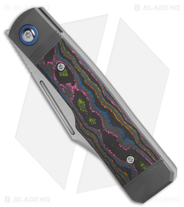 Jack Wolf Knives Gunslinger Jack Frame Lock Knife CamoCarbon 80's (3.2" Satin)
