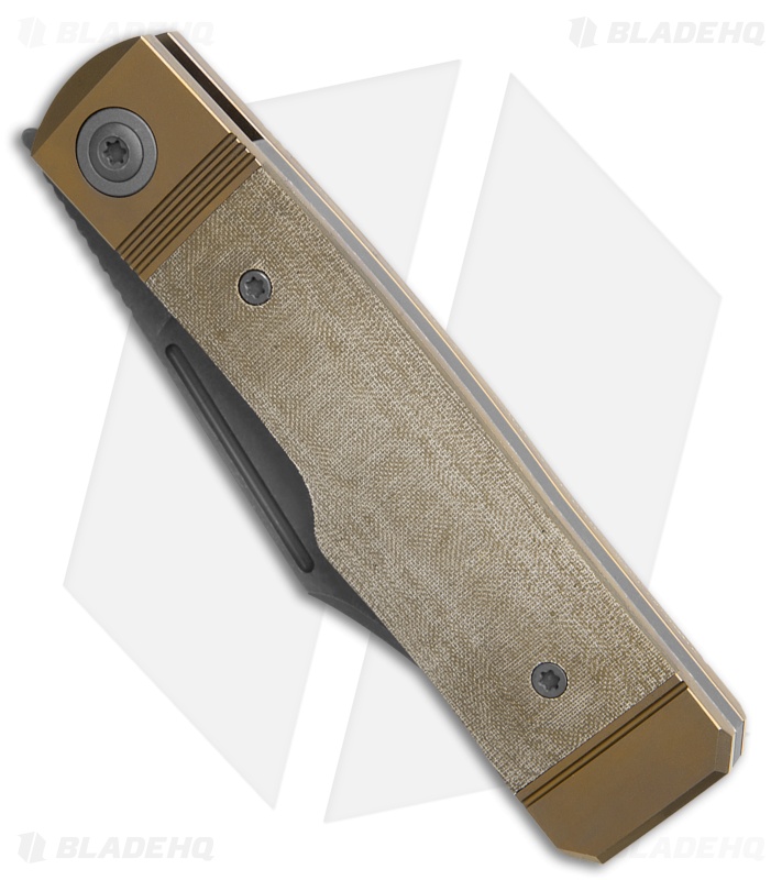 Jack Wolf Knives Gunslinger Jack | Green Linen Micarta