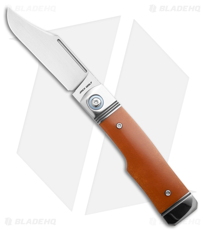 Jack Wolf Knives Gunslinger Jack Butterscotch Paper Micarta