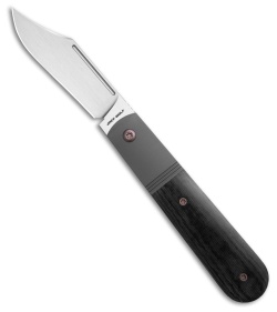 Jack Wolf Knives Primo Jack Frame Lock Knife Black Linen Micarta (3.3&quot; Satin) | 224053