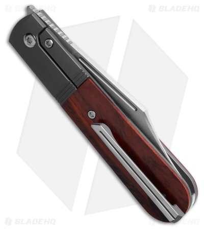 Jack Wolf Knives Primo Jack Frame Lock Knife Rosewood (3.3" Satin)