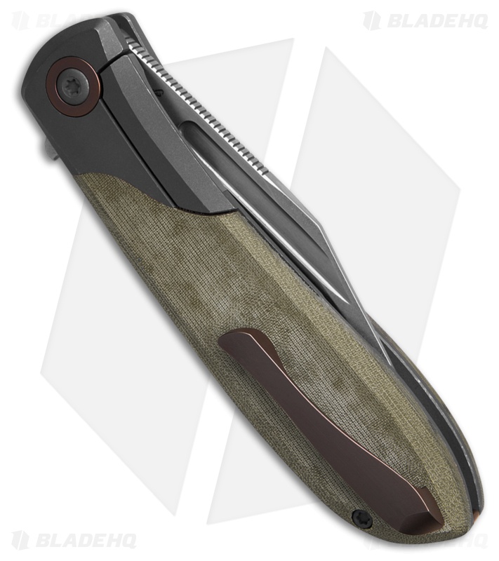 Jack Wolf Knives Scuffle | Linen Micarta