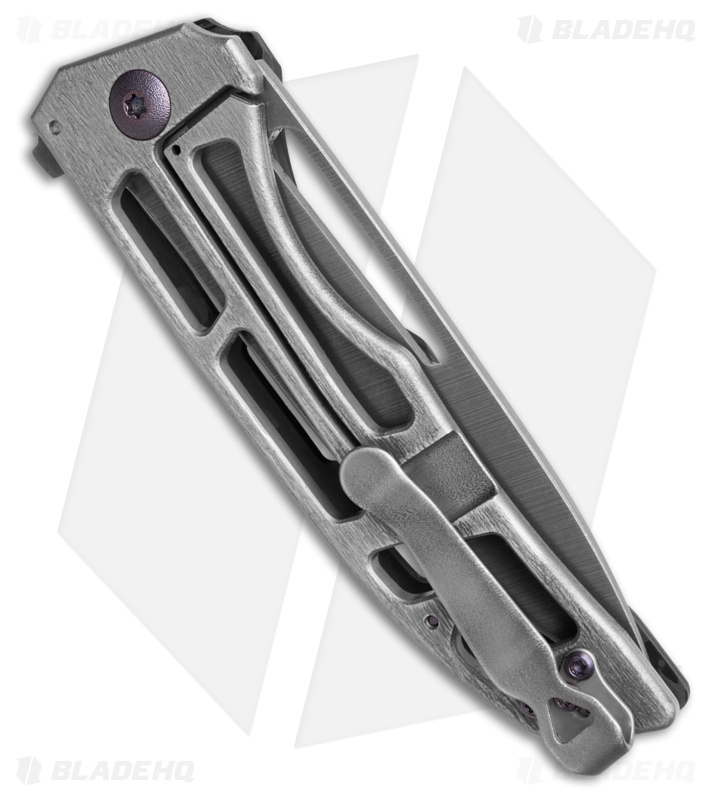 John Gray Custom Frame Lock Knife Carbon Fiber/Titanium (4" Drop Point)
