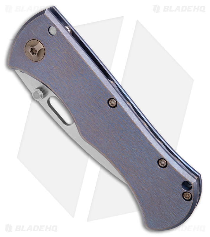 John Gray Hawkbill Knife Blue Ti (3