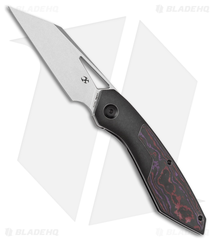 Kansept Knives Strip Frame Lock Purple Haze Fatcarbon /Black Ti (3.50" SW)