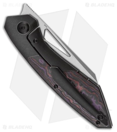 Kansept Knives Strip Frame Lock Purple Haze Fatcarbon /Black Ti (3.50" SW)