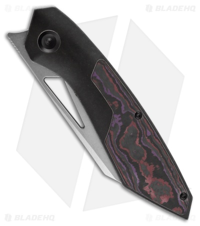 Kansept Knives Strip Frame Lock Purple Haze Fatcarbon /Black Ti (3.50" SW)