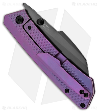 Kansept Contra Frame Lock Knife Purple Anodized Diamond Titanium (3.25" DLC)
