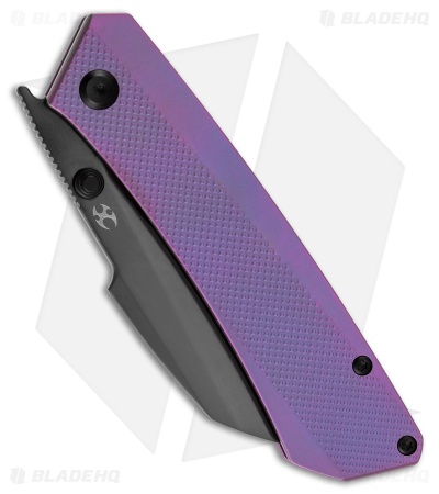 Kansept Contra Frame Lock Knife Purple Anodized Diamond Titanium (3.25" DLC)