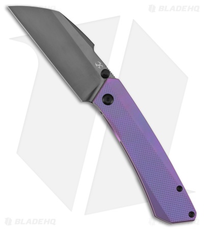 Kansept Contra Frame Lock Knife Purple Anodized Diamond Titanium (3.25" DLC)