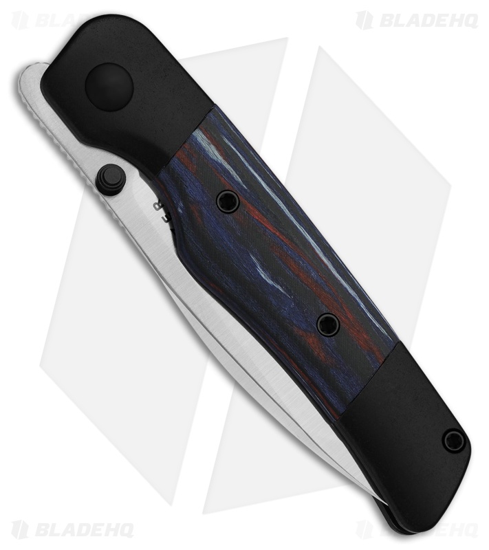 Kizer Coywolf Frame Lock Knife Black Ti/Reconstituted Wood (3.1" Satin S45VN)