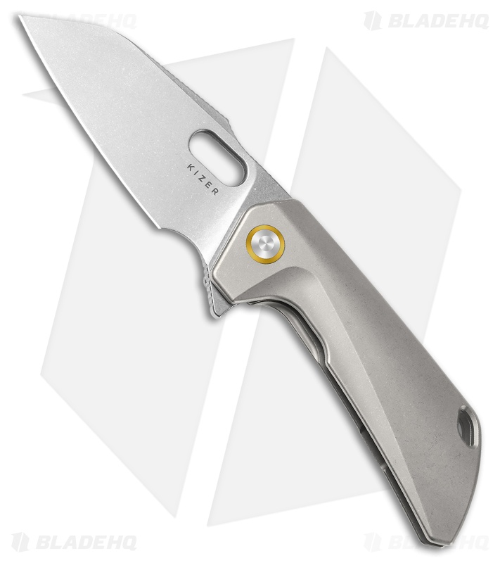 たけした Kizer Cutlery Takahe | Gray Titanium | SW S35VN
