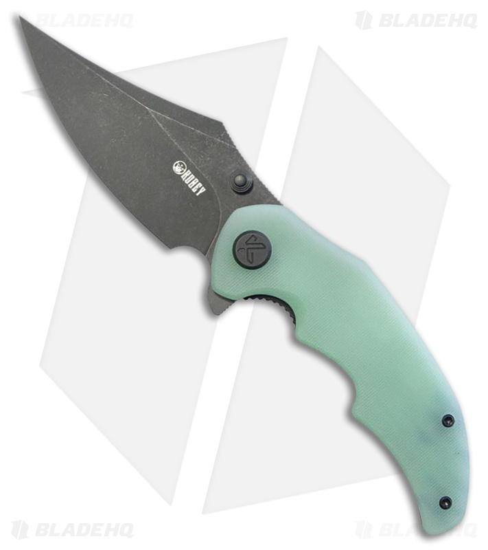 Kubey Knives Ceto Liner Lock Knife Jade G-10 Black SW