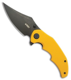 Kubey Knives Ceto Liner Lock Knife Jade G-10 Black SW