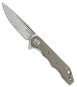 Kubey Mizo Liner Lock Knife Orange G-10 (Bead Blast AUS-10)