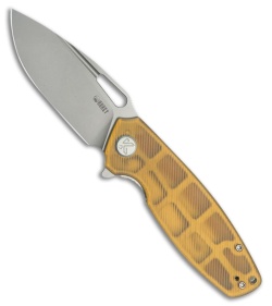 Kubey Tityus Liner Lock Knife Ultem (3.4" Bead Blast 14C28N)