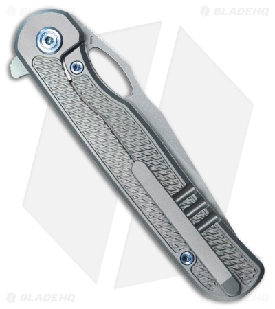 KB Knives Hydro Frame Lock Knife Diamond Textured Milled Titanium (3.2" SW)