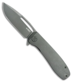 Kubey Knives Supercell Liner Lock Knife Dark SW Micro Milled Ti (3.5" Dark SW)
