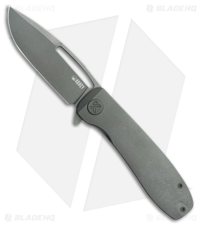 Kubey Knives Supercell Liner Lock Knife Dark SW Micro Milled Ti (3.5" Dark SW)