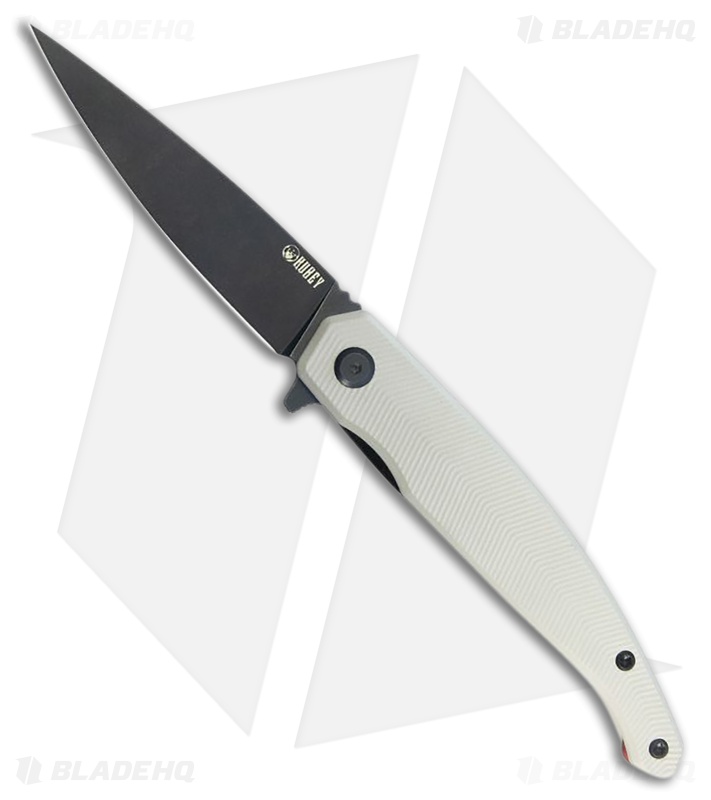 Kubey Knives MOS Hydra Liner Lock Knife White G-10 (3.3" Black SW)