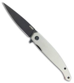 Kubey Knives MOS Hydra Liner Lock Knife White G-10 (3.3" Black SW)