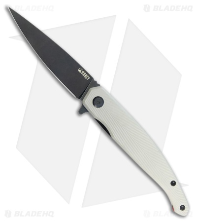 Kubey Knives MOS Hydra Liner Lock Knife White G-10 (3.3" Black SW)