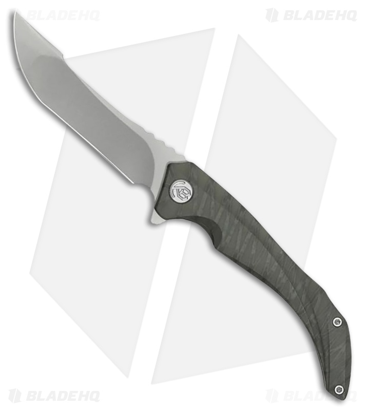 Kubey Knives Cyrus Frame Lock Knife Flamed Ti BB