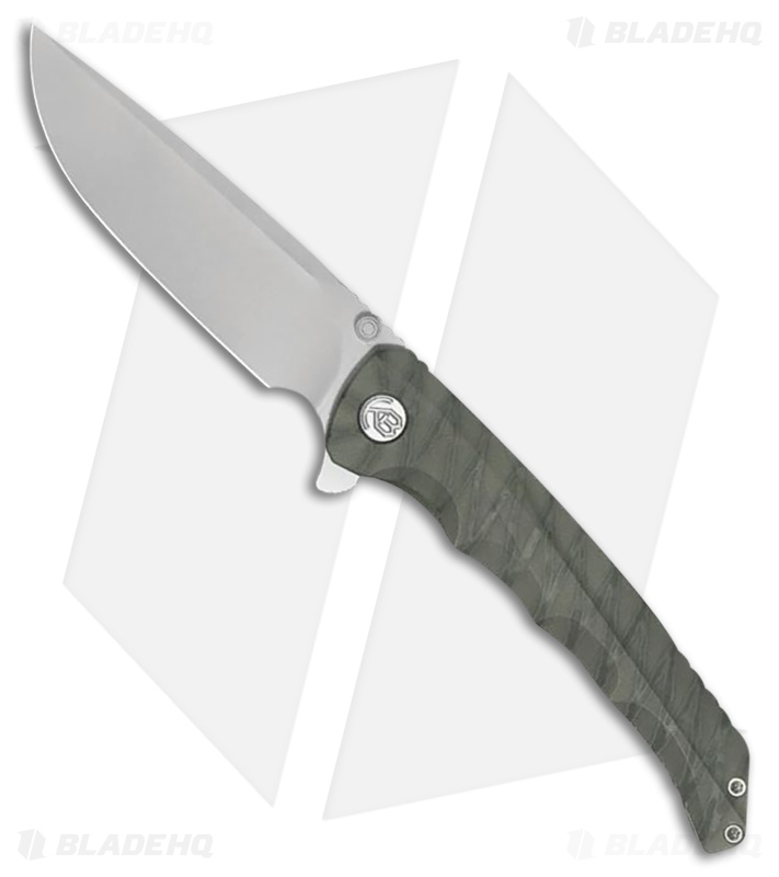 Kubey Knives Zazoo Knife | Flame Titanium | Bead Blast