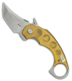 Kubey Knives Jaw Tanto Liner Lock Knife Ultem (2.5" SW)