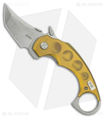 Kubey Knives Jaw Tanto Liner Lock Knife Ultem (2.5" SW)