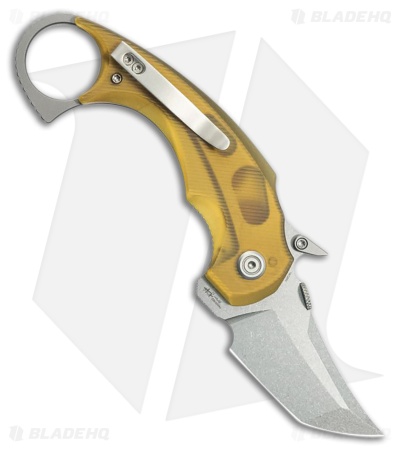 Kubey Knives Jaw Tanto Liner Lock Knife Ultem (2.5" SW)