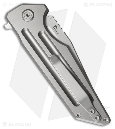 Kubey Knives Relentless Button Lock Knife Titanium (3.5" Bead Blast)