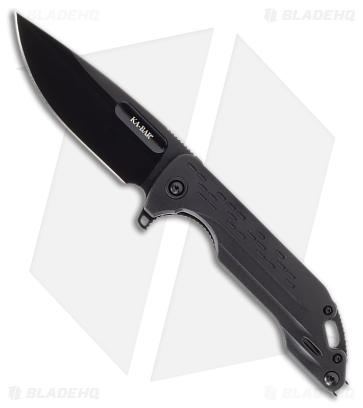 Ka-Bar Mark 25 Liner Lock Knife Black GFN (3.75" Black D2)