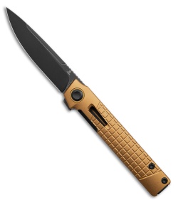 Kansept Kitpu Frame Lock Knife Bronze Aluminum (2.9" Black)