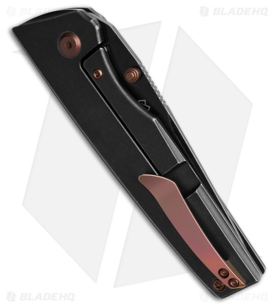 Kansept Knives Chimera Frame Lock Knife Blackwash Titanium